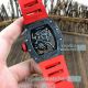 Swiss Replica Richard Mille RM 055 Bubba Watson Forged Carbon Watch With Red Rubber 42mm (8)_th.jpg